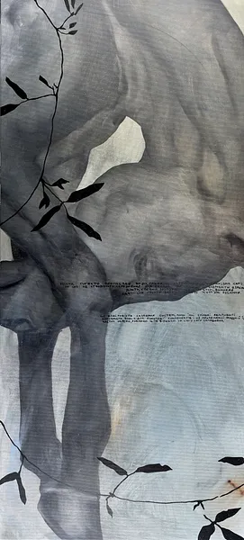 Image of “Emergence” by ANNA VERIKI, size: 120x55 cm, made of Oil on canvas, Painting medium, from Kyiv , priced at €1900 Photo 2 of 5.