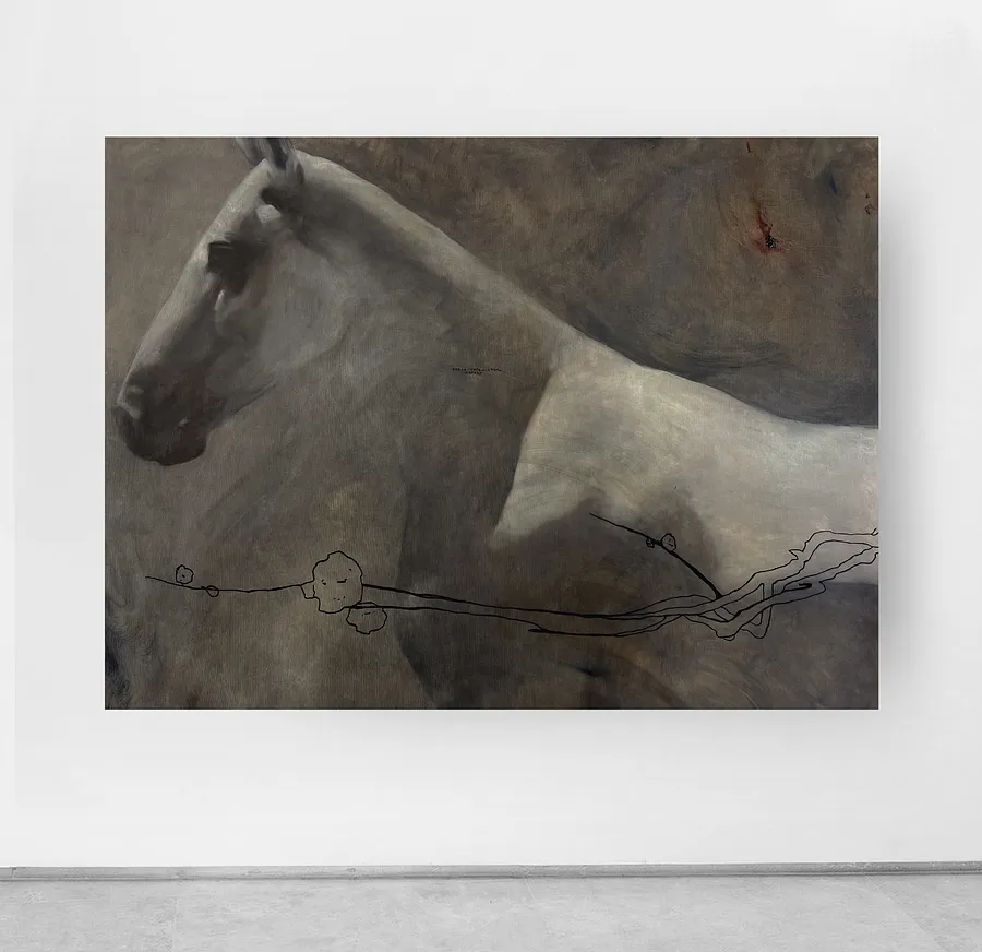 Image of “ Mistletoe” by ANNA VERIKI, size: 120x90 cm , made of Oil on canvas , Painting medium, from Kyiv , priced at €2500 Photo 1 of 7.