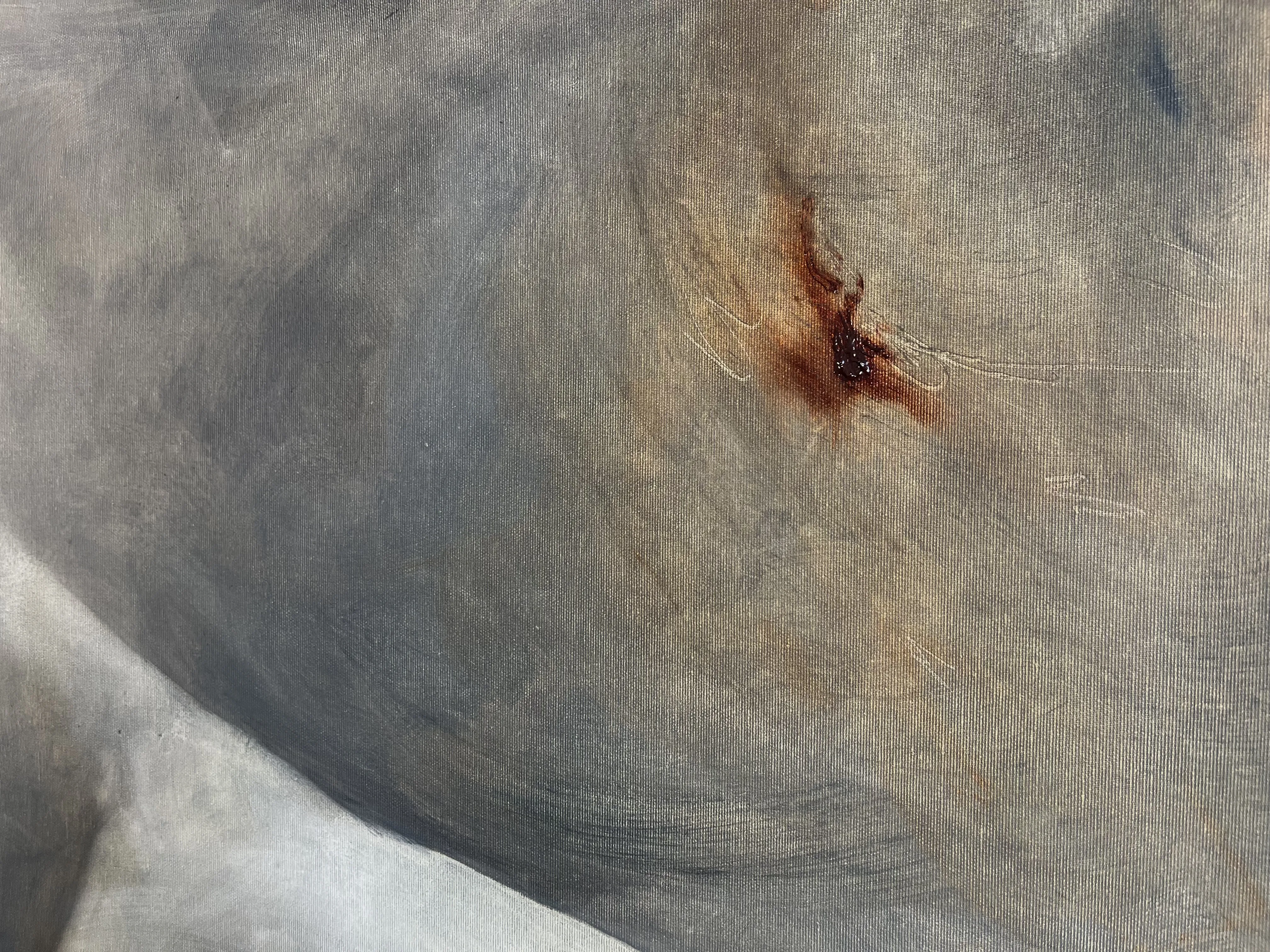 Image of “ Mistletoe” by ANNA VERIKI, size: 120x90 cm , made of Oil on canvas , Painting medium, from Kyiv , priced at €2500 Photo 7 of 7.