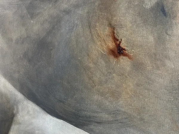 Image of “ Mistletoe” by ANNA VERIKI, size: 120x90 cm , made of Oil on canvas , Painting medium, from Kyiv , priced at €2500 Photo 7 of 7.