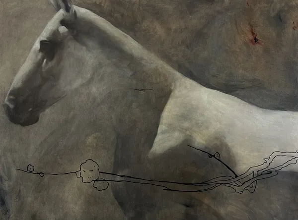 Image of “ Mistletoe” by ANNA VERIKI, size: 120x90 cm , made of Oil on canvas , Painting medium, from Kyiv , priced at €2500 Photo 2 of 7.