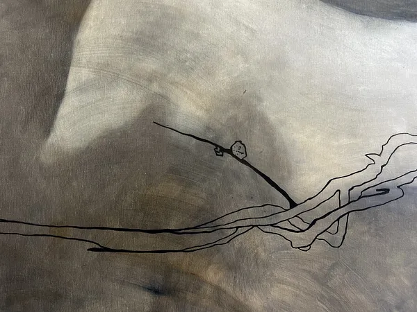 Image of “ Mistletoe” by ANNA VERIKI, size: 120x90 cm , made of Oil on canvas , Painting medium, from Kyiv , priced at €2500 Photo 4 of 7.