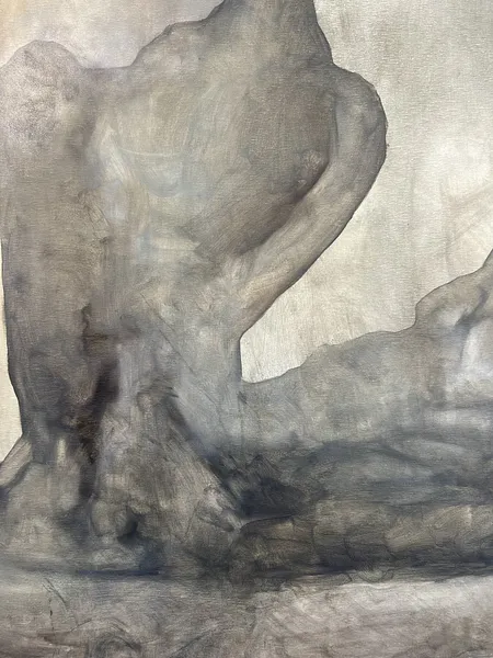 Image of “Girl with the Peach” by ANNA VERIKI, size: 175x205 cm, made of Oil on canvas , Painting medium, from Kyiv , priced at €4300 Photo 3 of 7.