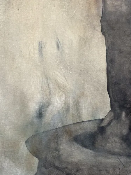 Image of “Girl with the Peach” by ANNA VERIKI, size: 175x205 cm, made of Oil on canvas , Painting medium, from Kyiv , priced at €4300 Photo 4 of 7.