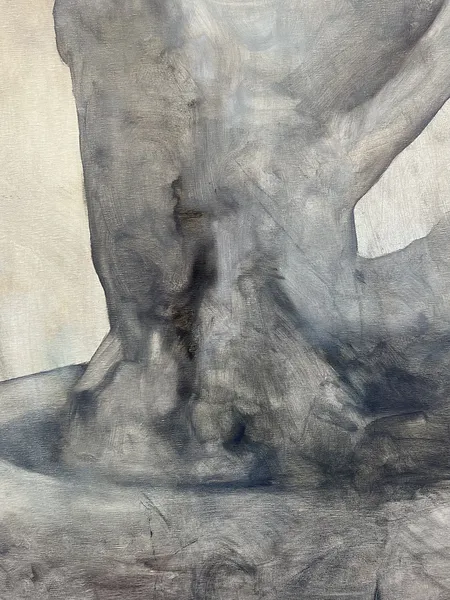 Image of “Girl with the Peach” by ANNA VERIKI, size: 175x205 cm, made of Oil on canvas , Painting medium, from Kyiv , priced at €4300 Photo 5 of 7.