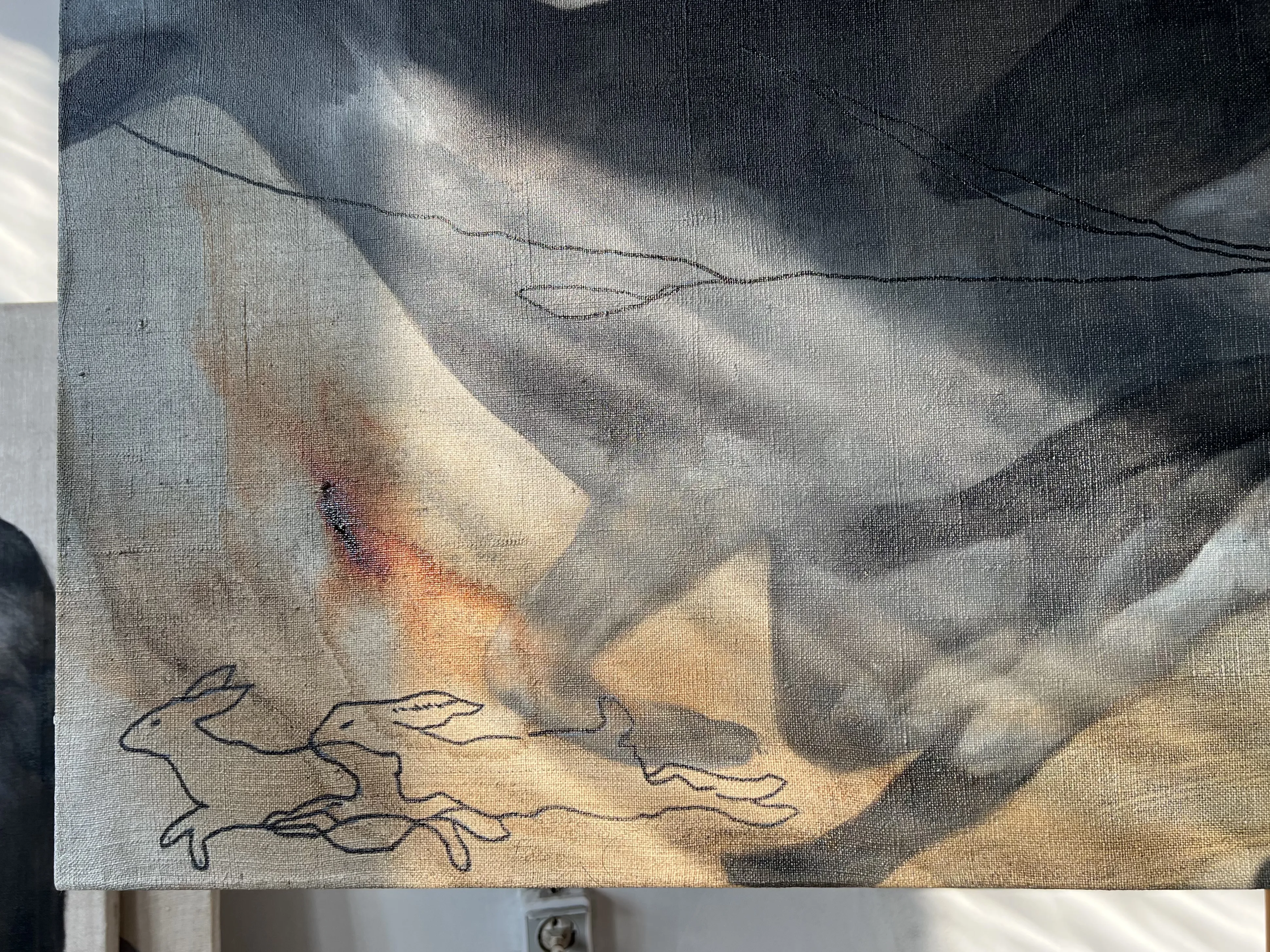 Image of “Racing”  by ANNA VERIKI, size: 65x180 cm, made of Oil on canvas , Painting medium, from Kyiv. Ukraine , priced at €2300 Photo 6 of 6.