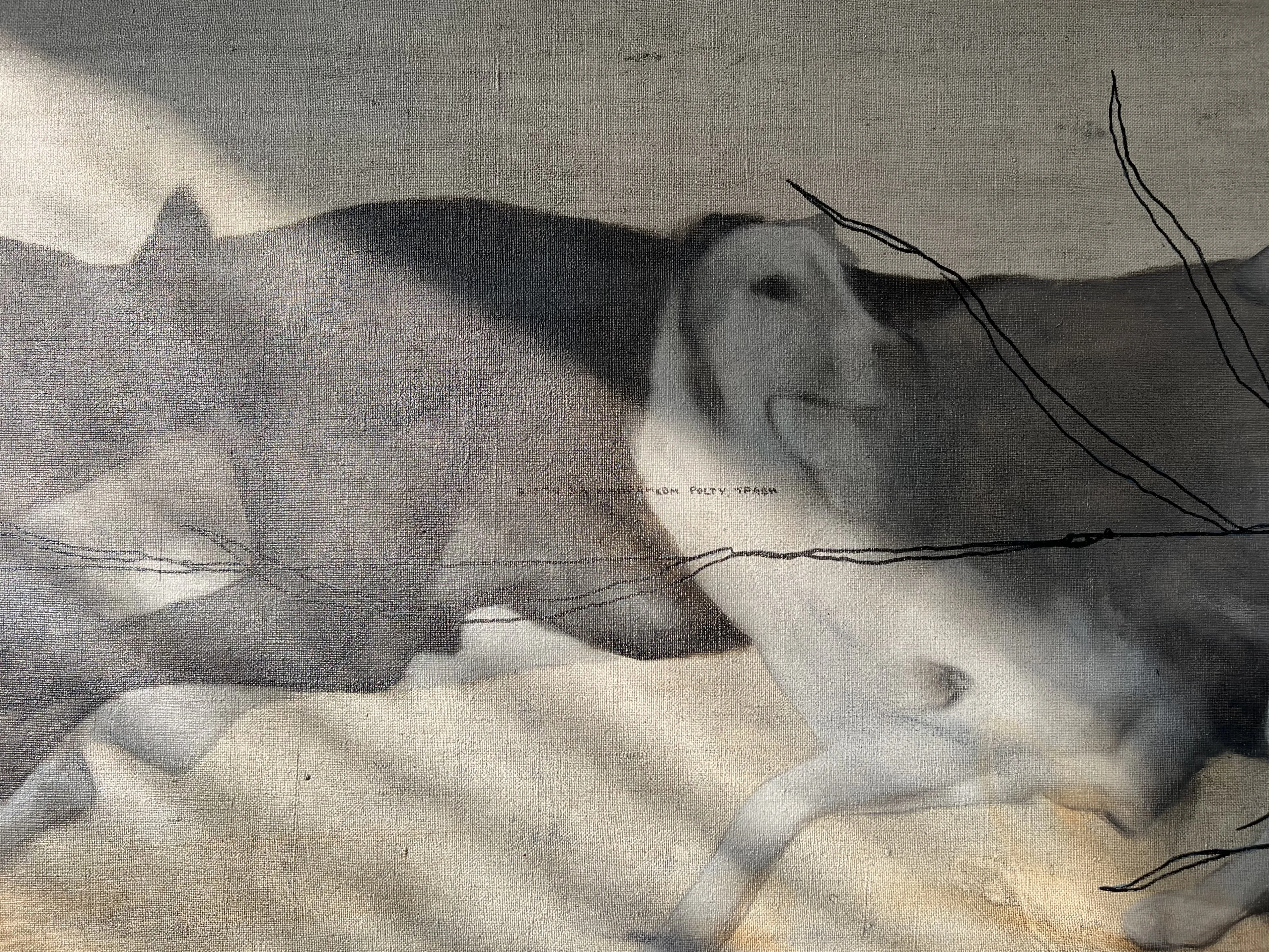 Image of “Racing”  by ANNA VERIKI, size: 65x180 cm, made of Oil on canvas , Painting medium, from Kyiv. Ukraine , priced at €2300 Photo 4 of 6.