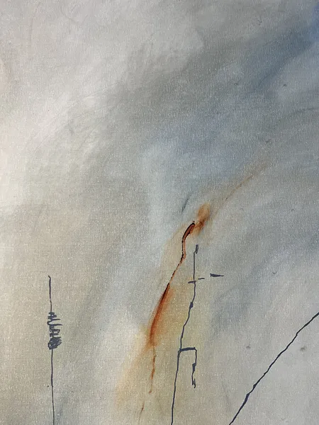 Image of “Tranquility” by ANNA VERIKI, size: 195x165 cm , made of Oil on canvas , Painting medium, from Kyiv, Ukraine , priced at €4500 Photo 4 of 8.