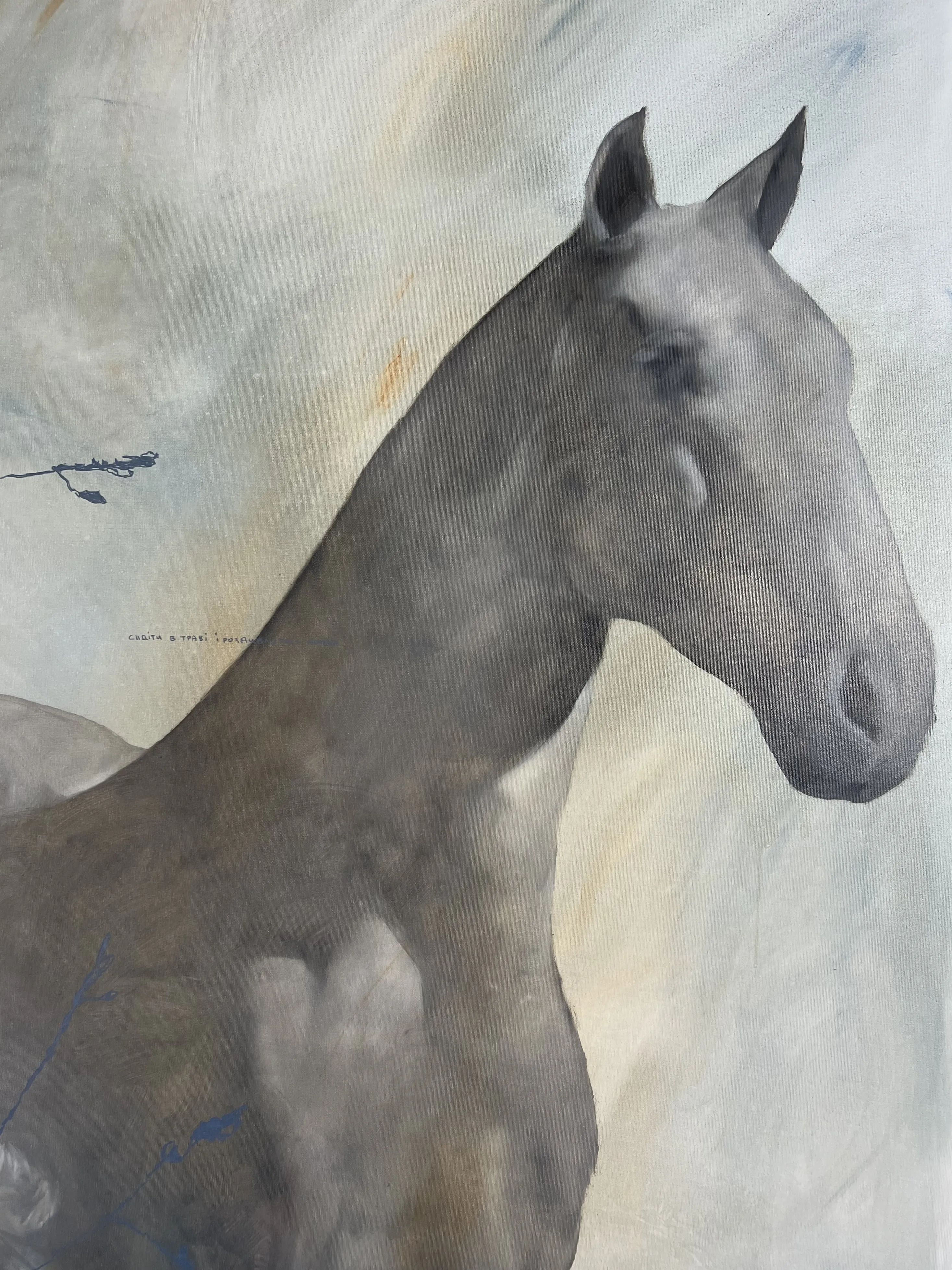 Image of “Tranquility” by ANNA VERIKI, size: 195x165 cm , made of Oil on canvas , Painting medium, from Kyiv, Ukraine , priced at €4500 Photo 5 of 8.