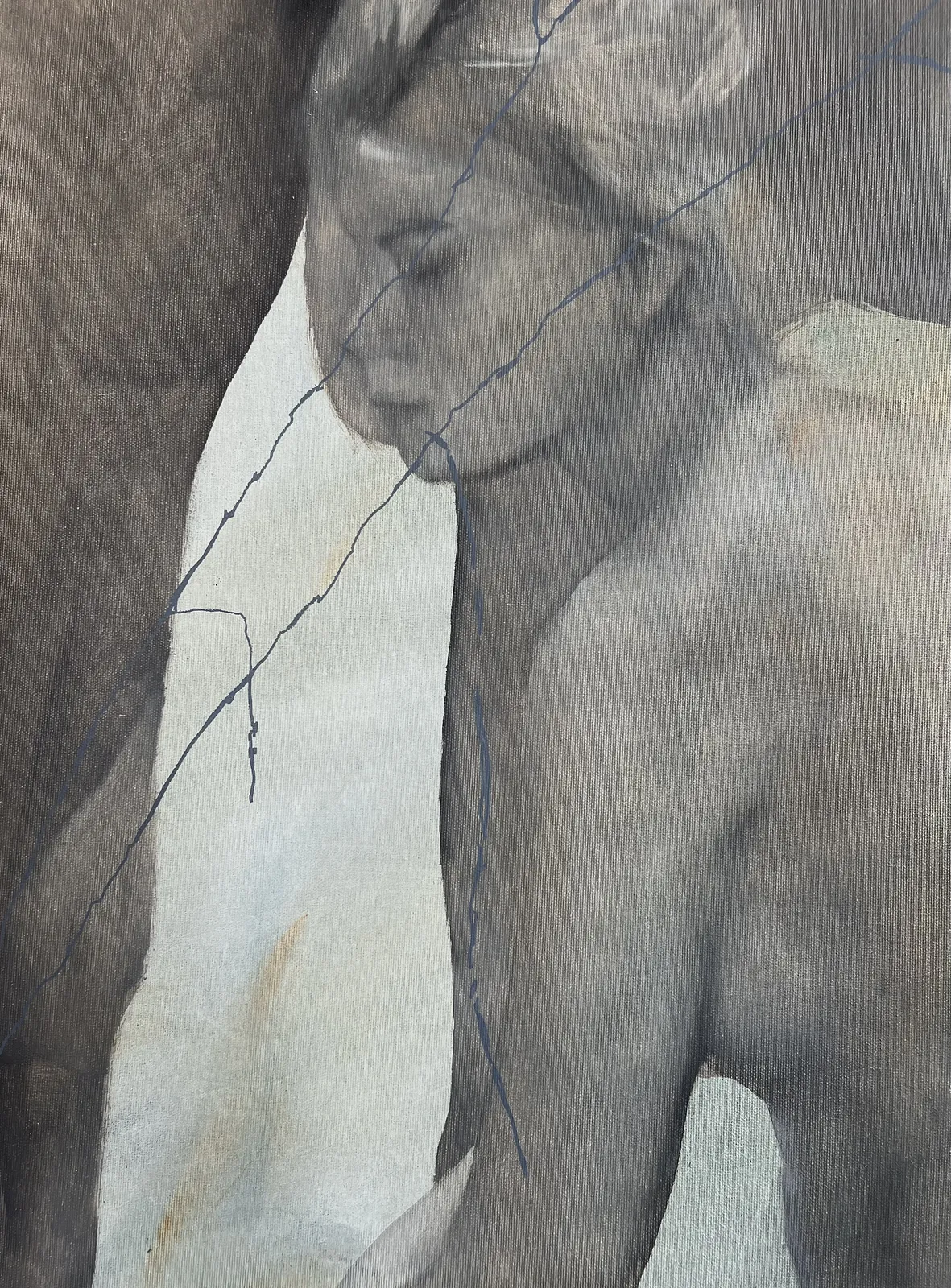 Image of “Tranquility” by ANNA VERIKI, size: 195x165 cm , made of Oil on canvas , Painting medium, from Kyiv, Ukraine , priced at €4500 Photo 2 of 8.