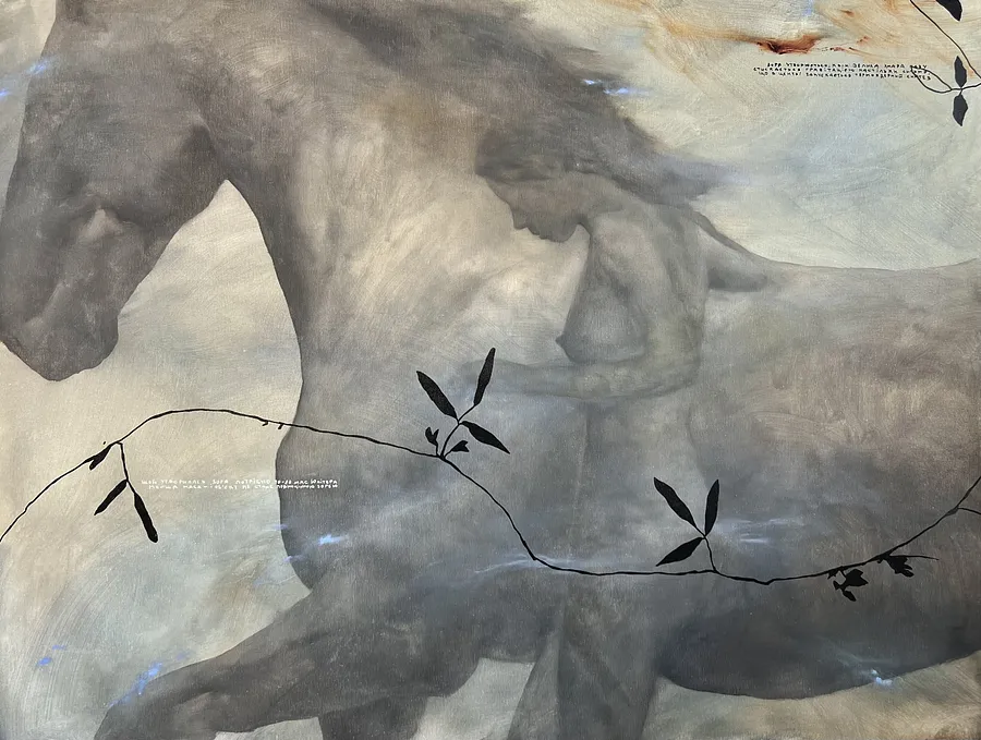 Image of “Nebula”  by ANNA VERIKI, size: 95x125 cm, made of Oil on canvas , Painting medium, from Kyiv, priced at €2100
