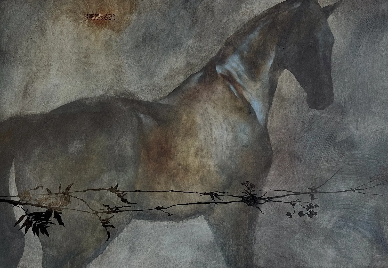 Image of “Yarrow”  by ANNA VERIKI, size: 95x145 cm, made of Oil on canvas , Painting medium, from Kyiv  Photo 2 of 5.