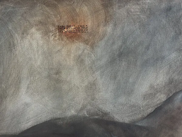 Image of “Yarrow”  by ANNA VERIKI, size: 95x145 cm, made of Oil on canvas , Painting medium, from Kyiv , priced at €2600 Photo 4 of 5.