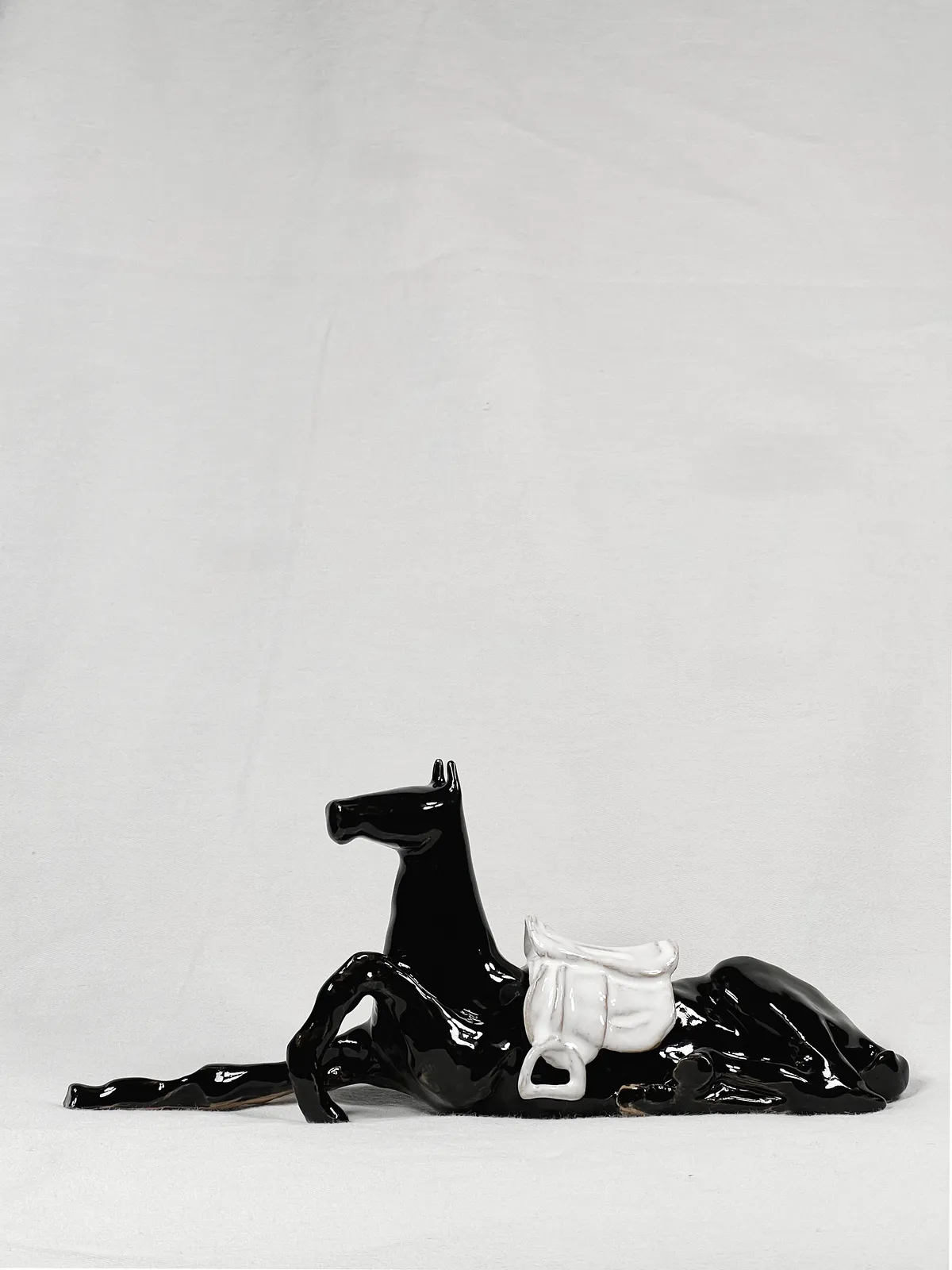 Image of “Tamed/Untamed horse”  by ANNA VERIKI, size: 27x12x9 cm , made of Ceramic , Sculpture medium, from Kyiv, Ukraine, priced at €700 Photo 1 of 11.
