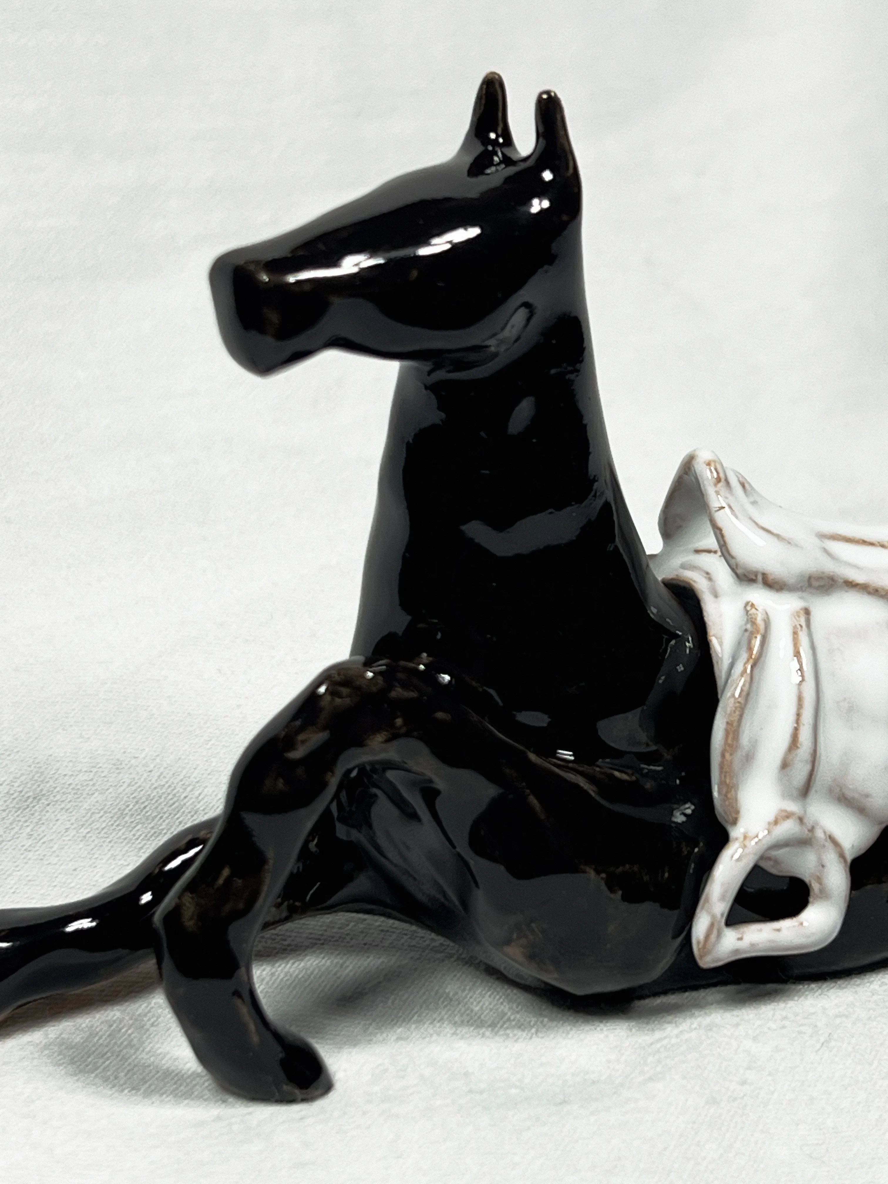 Image of “Tamed/Untamed horse”  by ANNA VERIKI, size: 27x12x9 cm , made of Ceramic , Sculpture medium, from Kyiv, Ukraine, priced at €700 Photo 6 of 11.