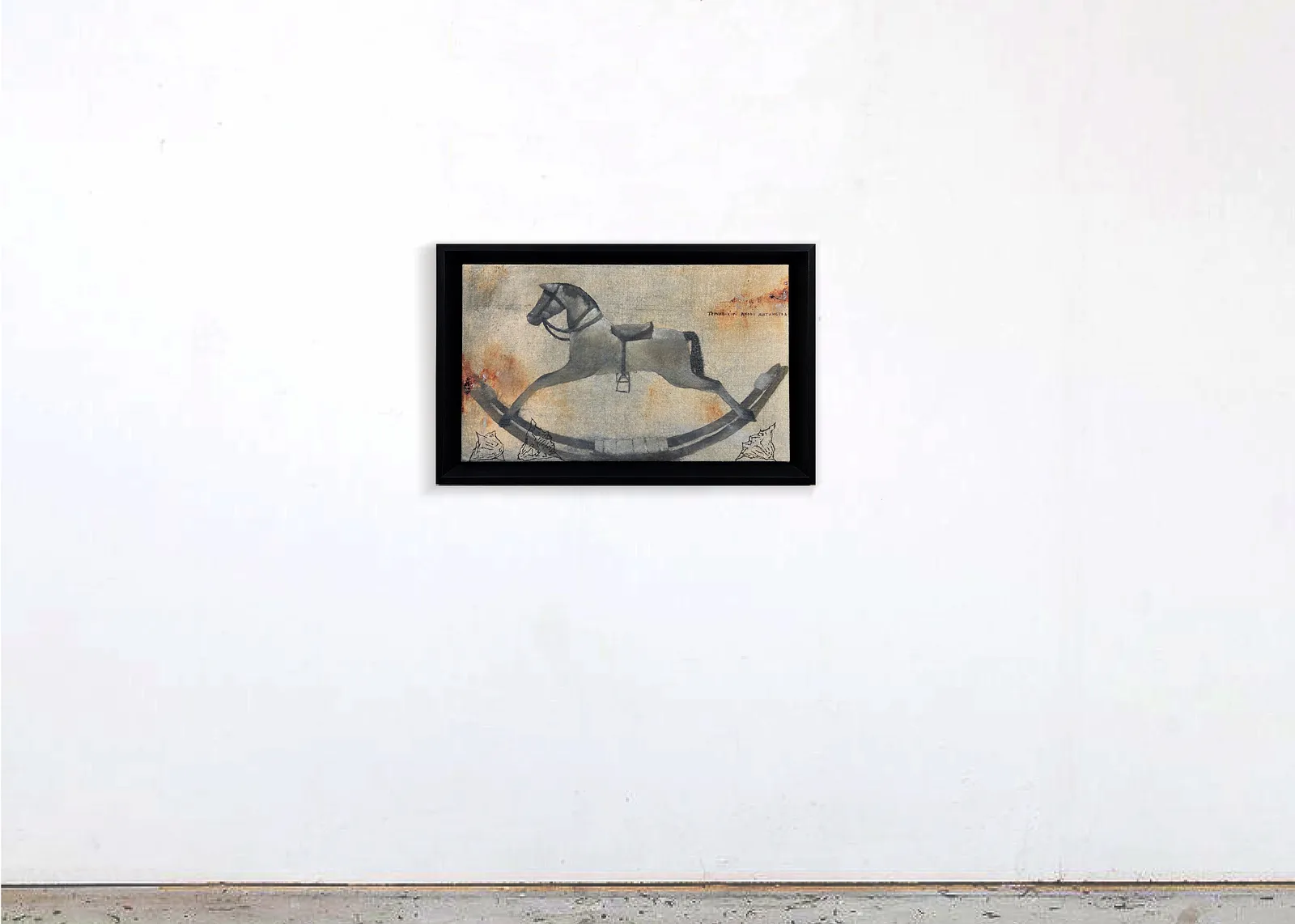 Image of “Toy Horse” by ANNA VERIKI, size: 20x40 cm, made of Oil on canvas , Painting medium, from Kyiv, priced at €650 Photo 1 of 7.