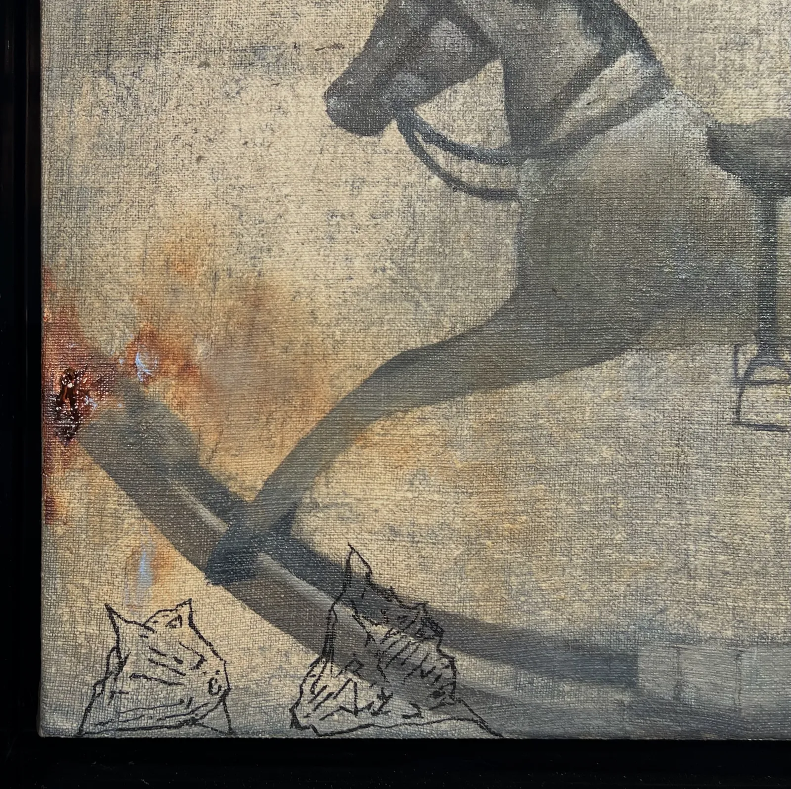 Image of “Toy Horse” by ANNA VERIKI, size: 20x40 cm, made of Oil on canvas , Painting medium, from Kyiv, priced at €650 Photo 4 of 7.