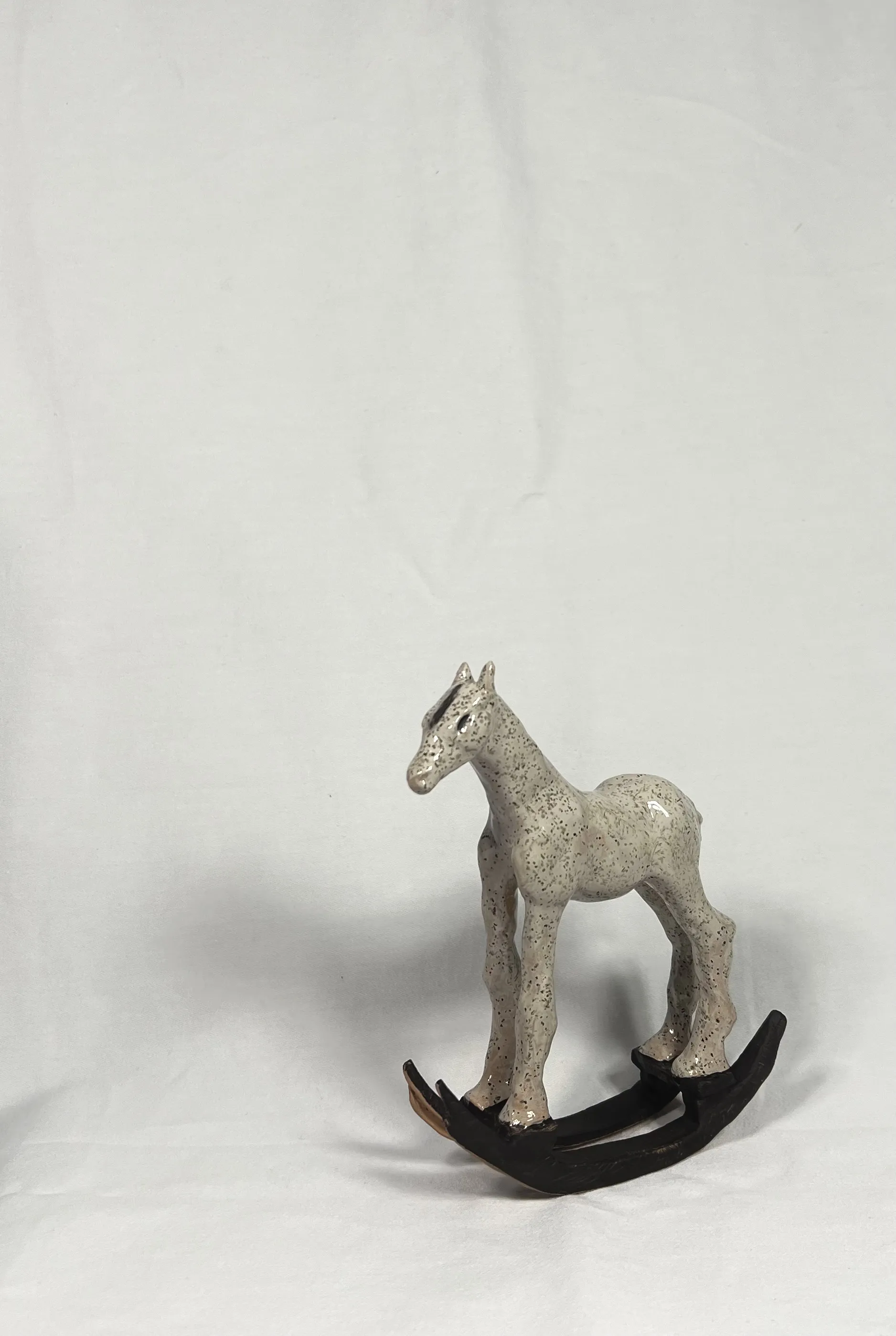 Image of “Poppy Grasshopper” by ANNA VERIKI, size: 13x5 cm, made of Ceramic , Sculpture medium, from Kyiv , priced at €500 Photo 2 of 8.