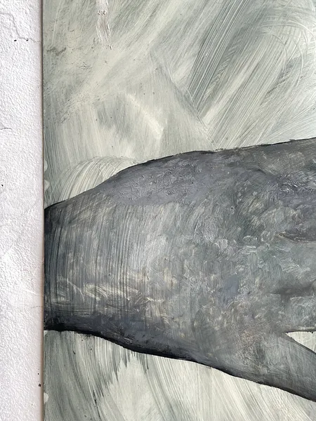 Image of Pes by ANNA VERIKI, size: 72x50 cm , made of Oil on paper , Painting medium, from Kyiv , priced at €400 Photo 4 of 5.