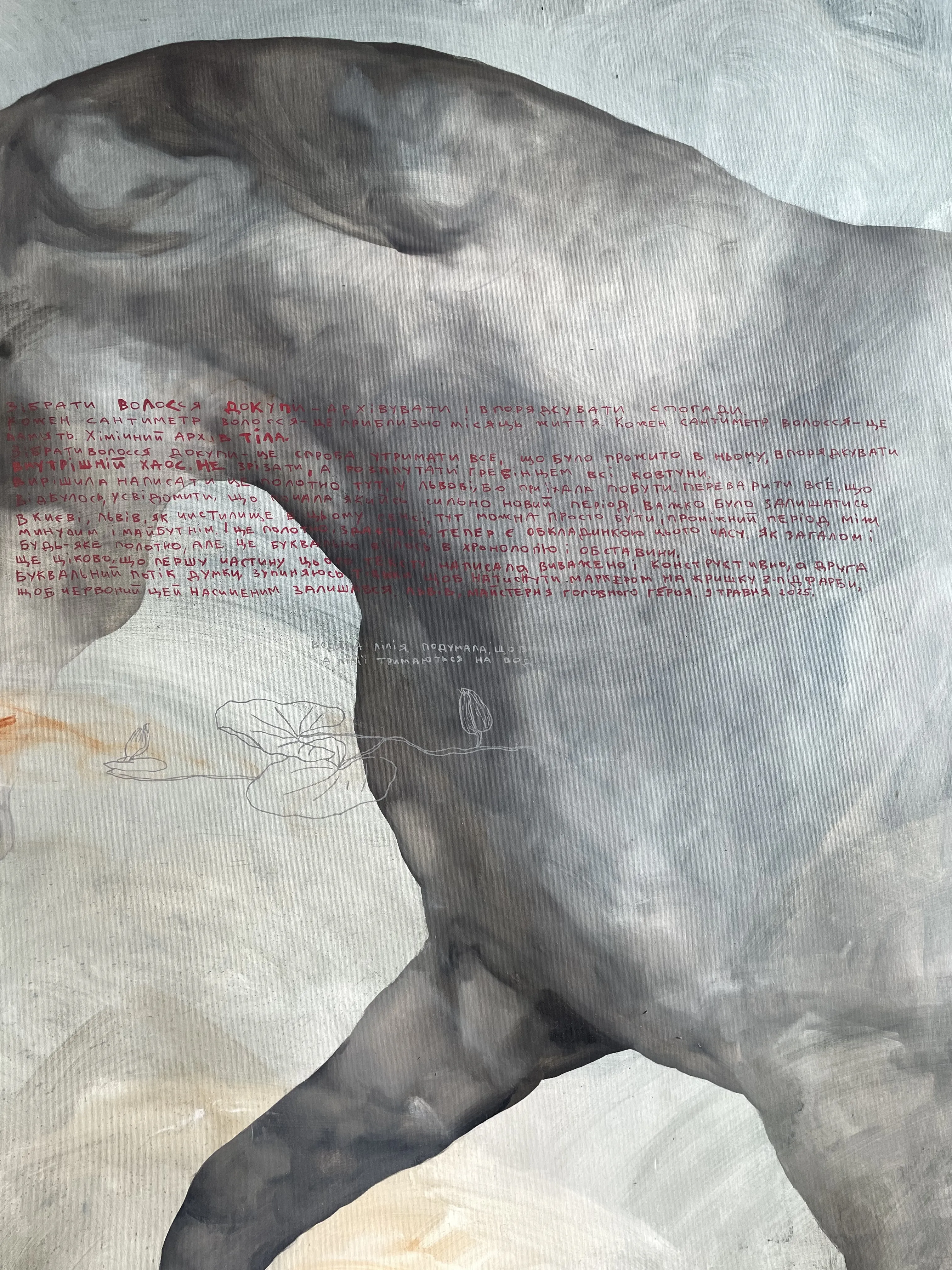 Image of Pull your hair together by ANNA VERIKI, size: 160x150 cm, Painting medium, from Kyiv, priced at €3000 Photo 3 of 6.