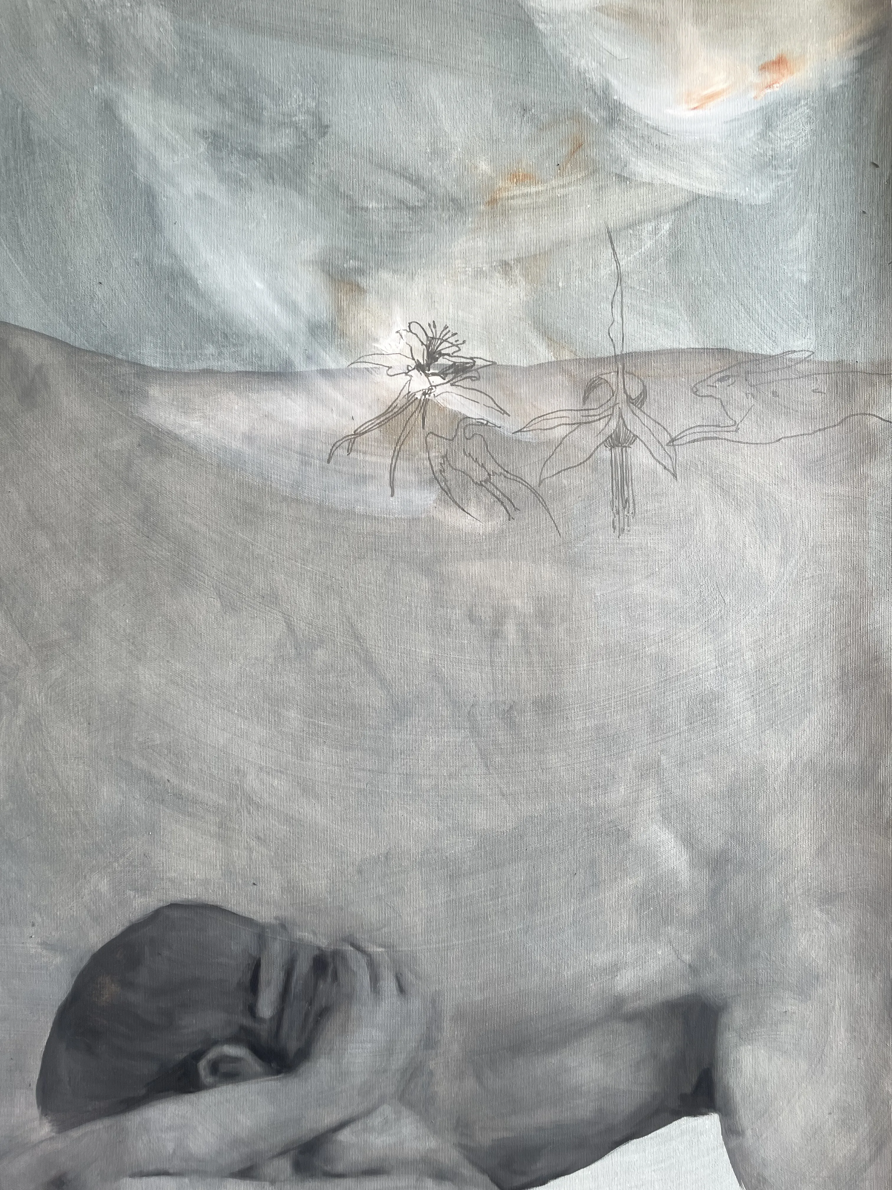 Image of Pull your hair together by ANNA VERIKI, size: 160x150 cm, Painting medium, from Kyiv, priced at €3000 Photo 4 of 6.