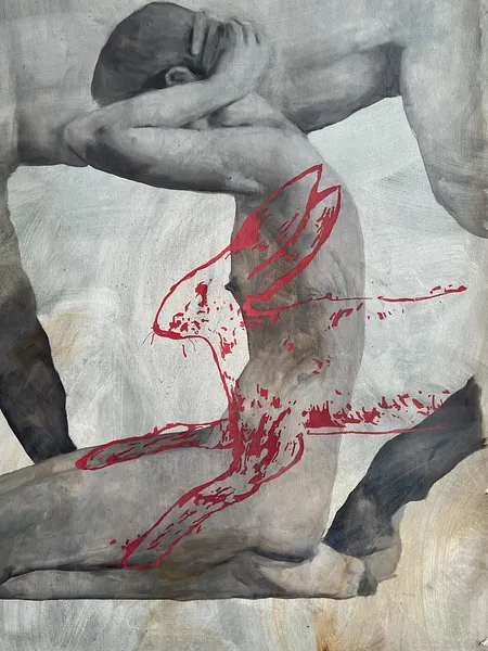 Image of Pull your hair together by ANNA VERIKI, size: 160x150 cm, Painting medium, from Kyiv, priced at €3000 Photo 5 of 6.