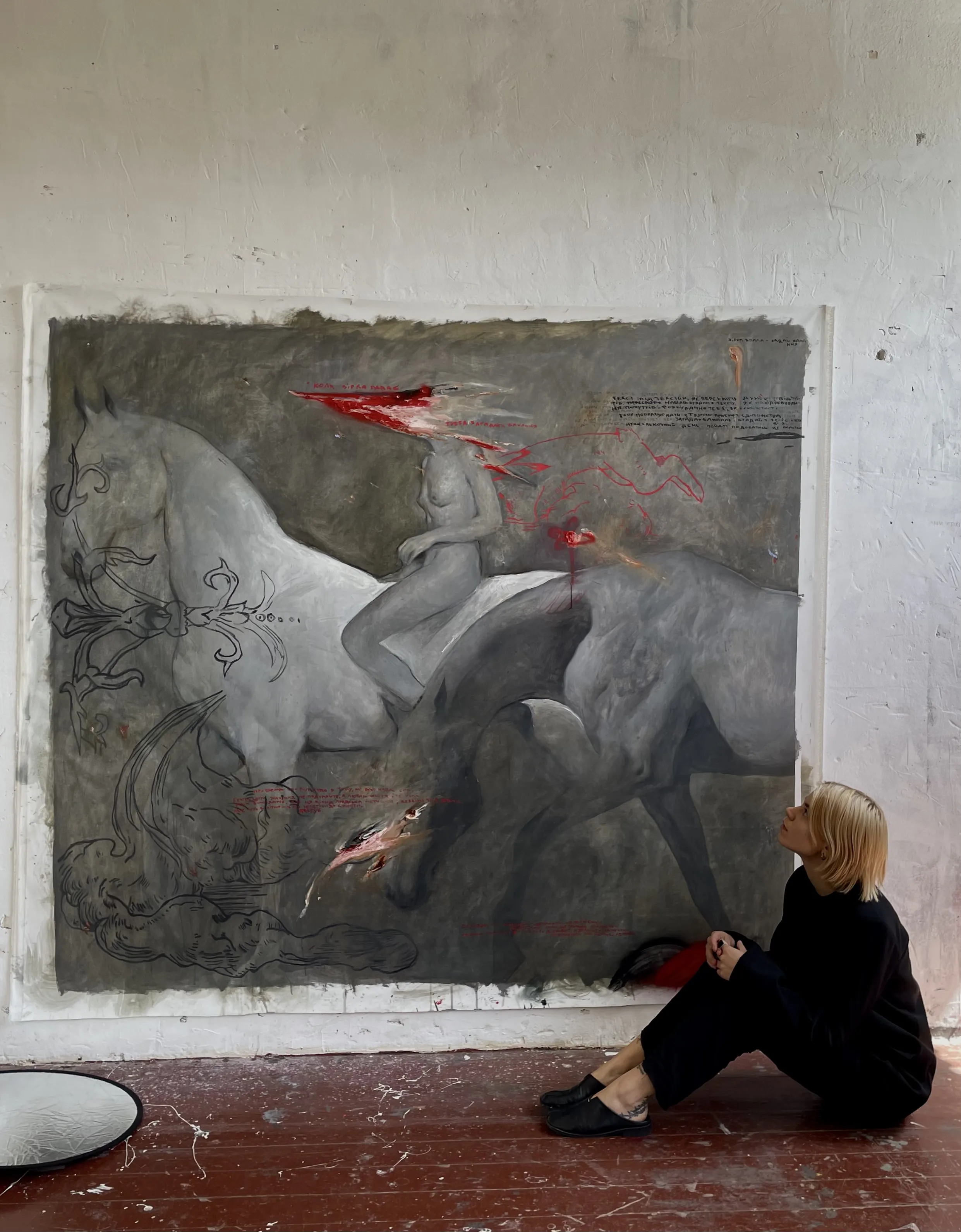 Зображення "Untitled" від АННА ВЕРІКІ, розмір: 175x200 cm, медіум: Малюнок, серія: Серія 1, ціна: €5000 Фото 4 з 4.