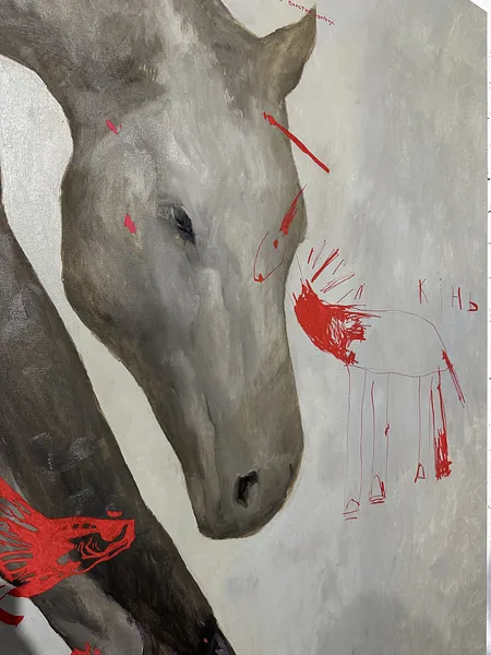 Зображення "Untitled" від АННА ВЕРІКІ, розмір: 150x200 cm , медіум: Малюнок, ціна: €4000 Фото 2 з 5.