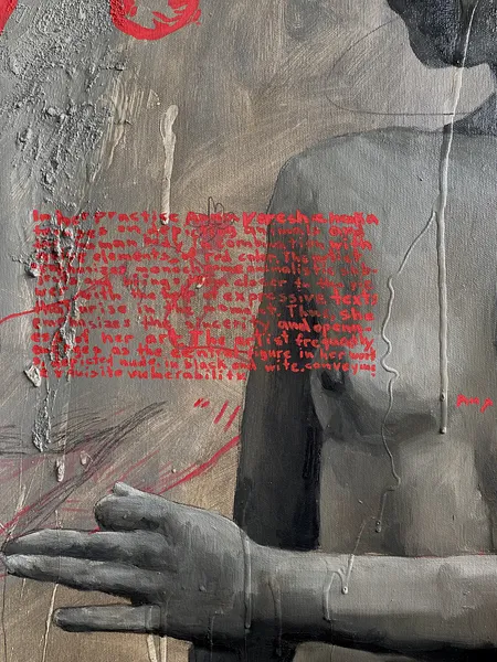 Зображення "Untitled" від АННА ВЕРІКІ, розмір: 165x55cm, матеріали: Масло на полотні, медіум: Малюнок, серія: Серія 1, ціна: €2500 Фото 4 з 6.