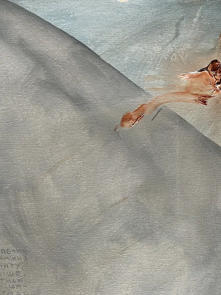 Image of Horse 15 by ANNA VERIKI, size: 65x65 cm , made of Oil on canvas , Painting medium, from Kyiv , priced at €700 Photo 2 of 6.