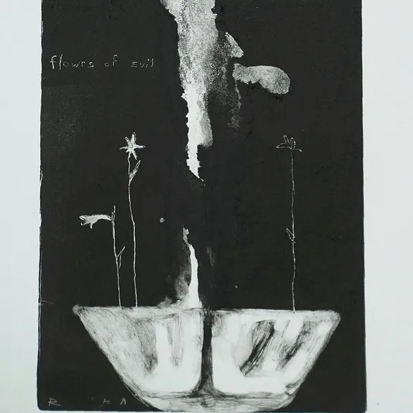 Image of Flowers of evil  by ANNA VERIKI, size: 21x51cm, made of Monotypes, Graphics medium, from Kyiv, Ukraine , priced at €300