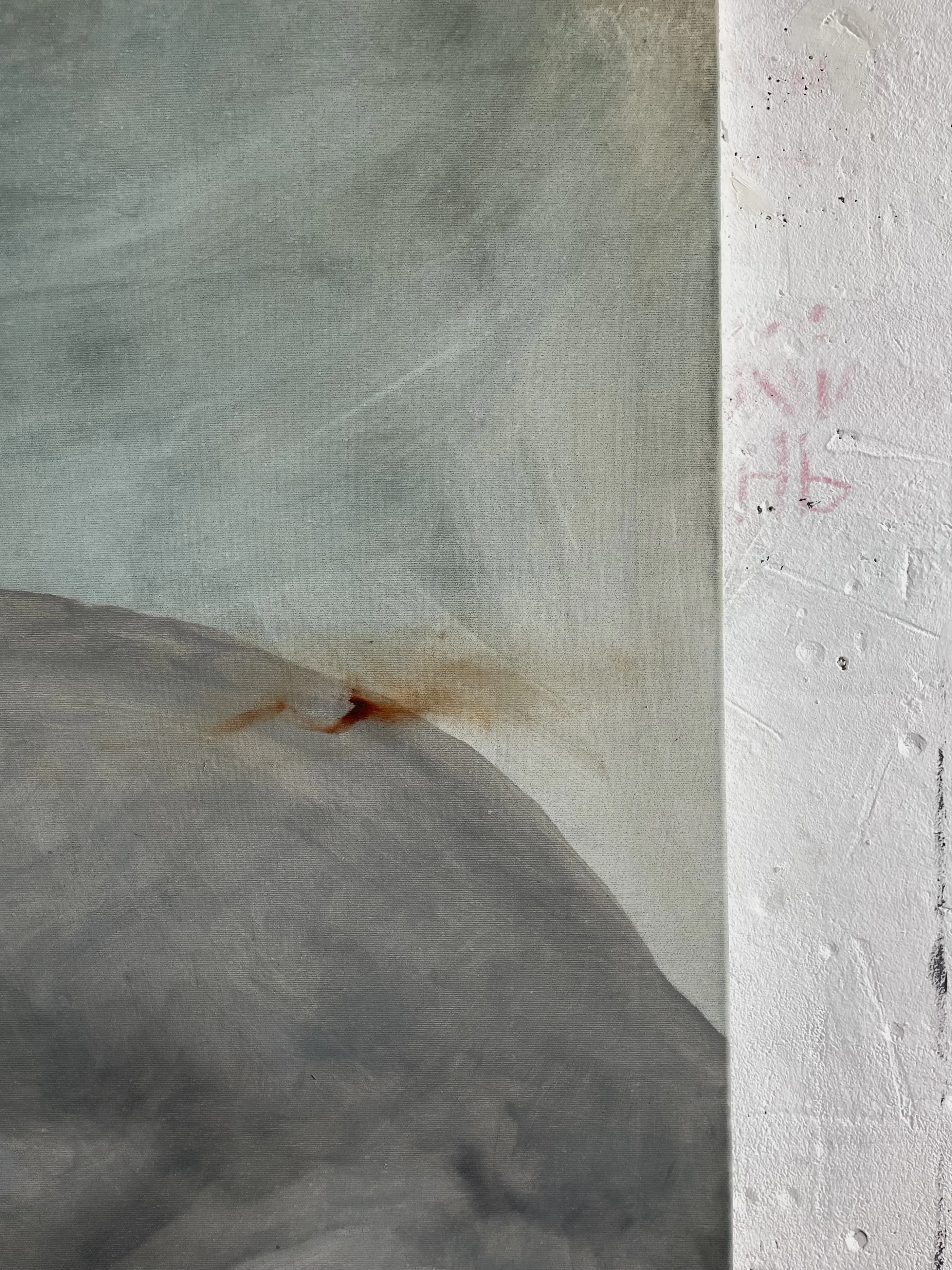 Image of Calm inside  by ANNA VERIKI, size: 150x160 cm, made of Oil on canvas , Painting medium, from Kyiv , priced at €3000 Photo 3 of 6.