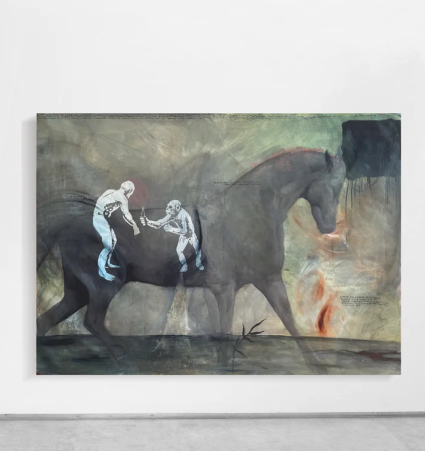 Image of “Layer 8” by ANNA VERIKI, size: 145x200cm , made of Oil on canvas , Painting medium, from Kyiv , priced at €4000