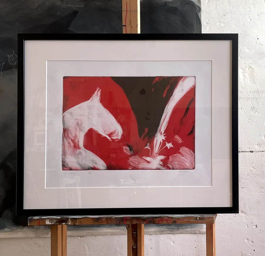 Image of Thistle  by ANNA VERIKI, size: 30x41 cm, made of Monotype, paper , Graphics medium, from Kyiv , priced at €600 Photo 1 of 2.