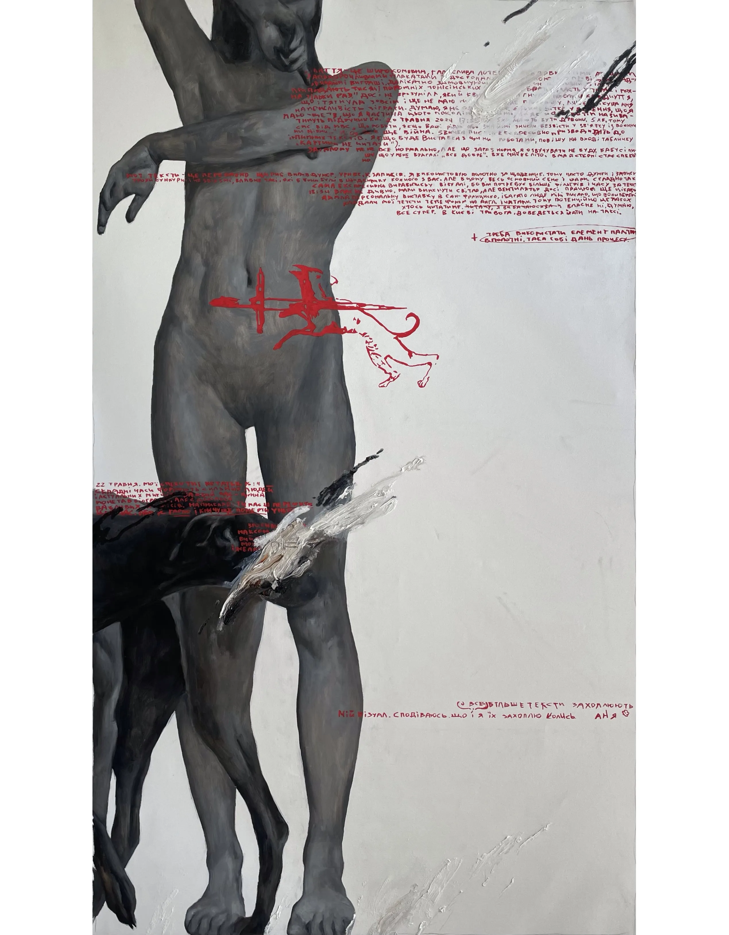 Image of “Portraits” by ANNA VERIKI, size: 160x95 cm, made of Oil on canvas , Painting medium, from Kyiv , priced at €3000 Photo 1 of 5.