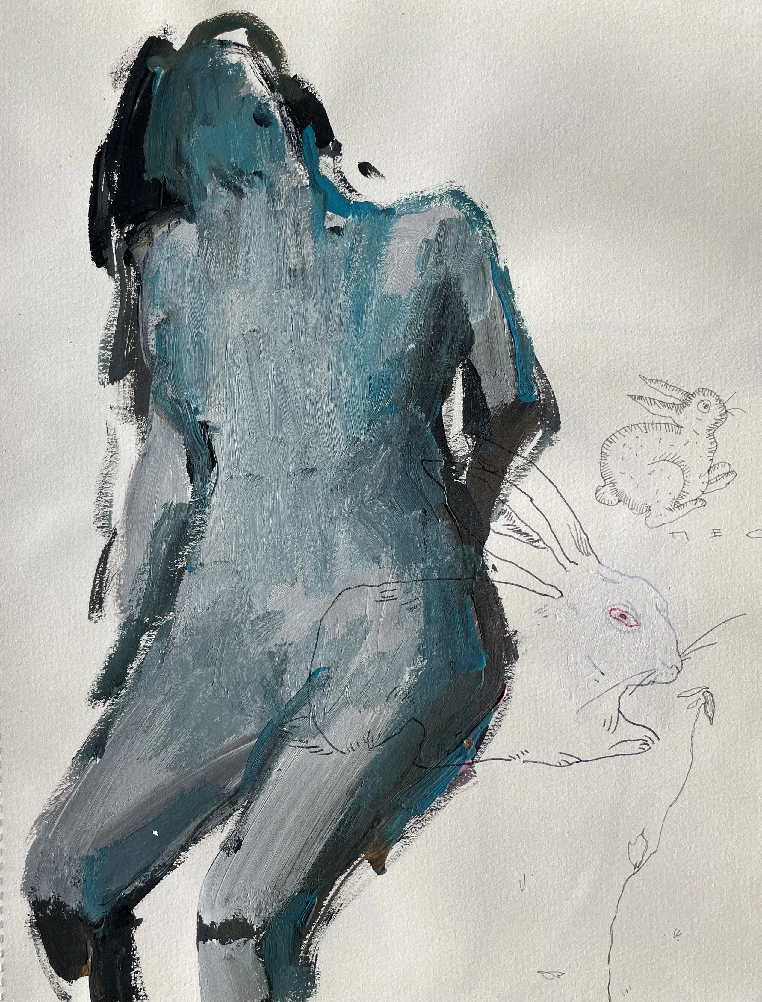 Image of IMG by ANNA VERIKI, size: 21x28 cm, made of Paper, Graphics medium, from Kyiv, part of the Horses series, priced at €180