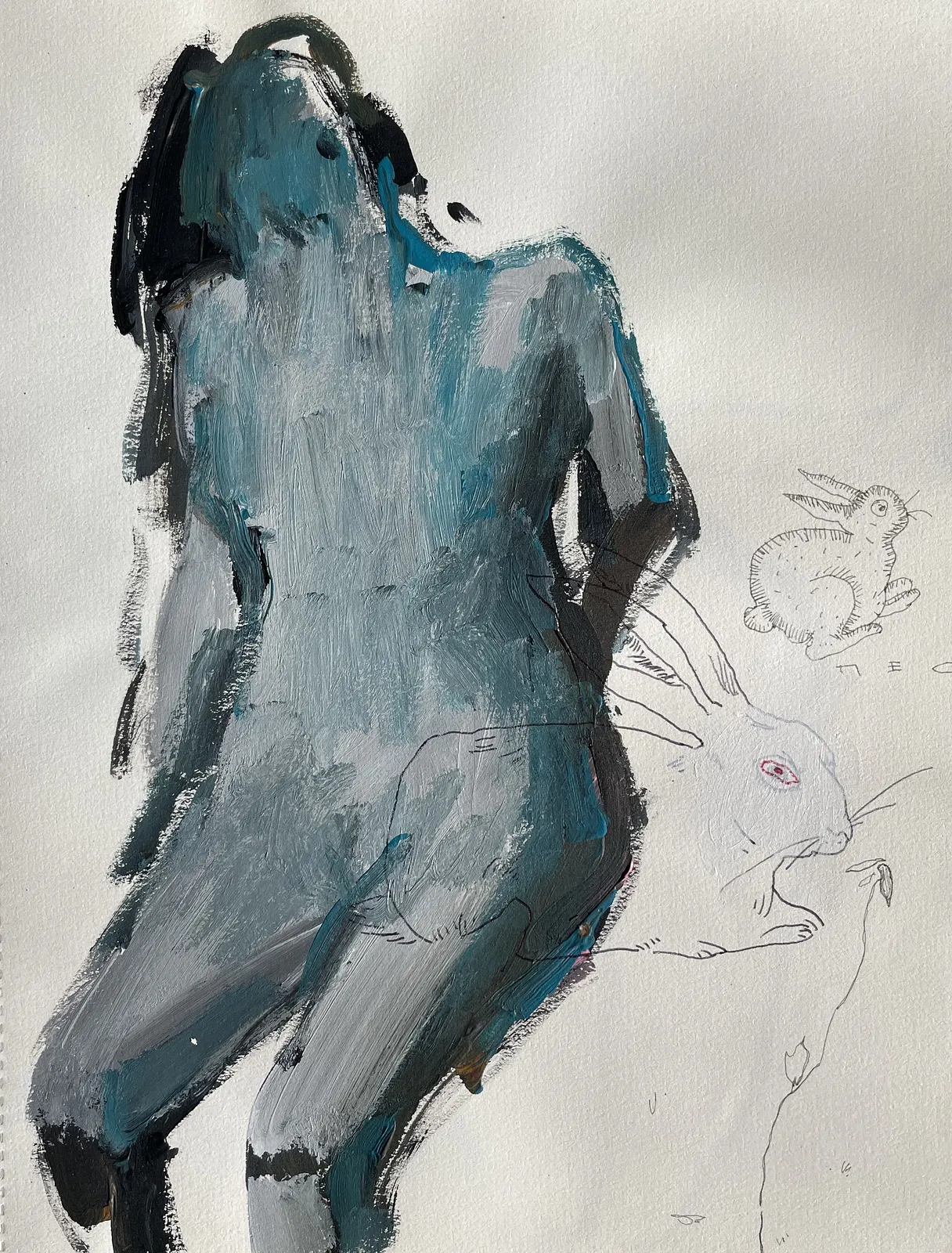 Image of IMG by ANNA VERIKI, size: 21x28 cm, made of Paper, Graphics medium, from Kyiv, part of the Horses series, priced at €180