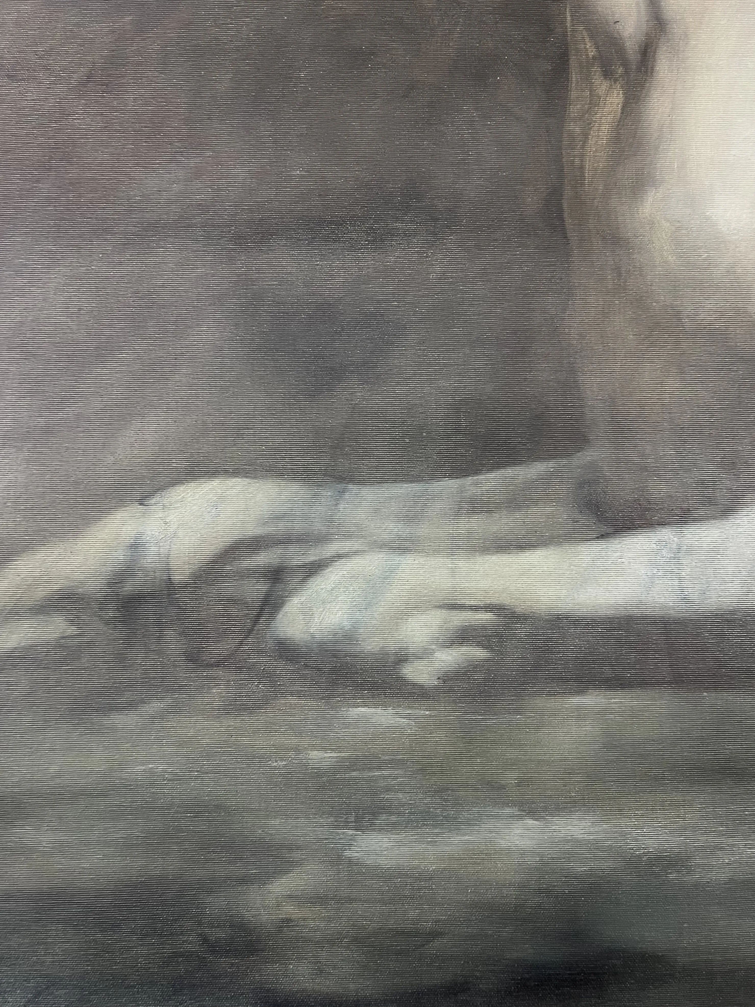 Image of Reservoir by ANNA VERIKI, size: 115x85 cm , made of Oil on canvas , Painting medium, from Kyiv, part of the Horses series, priced at €2000 Photo 3 of 5.