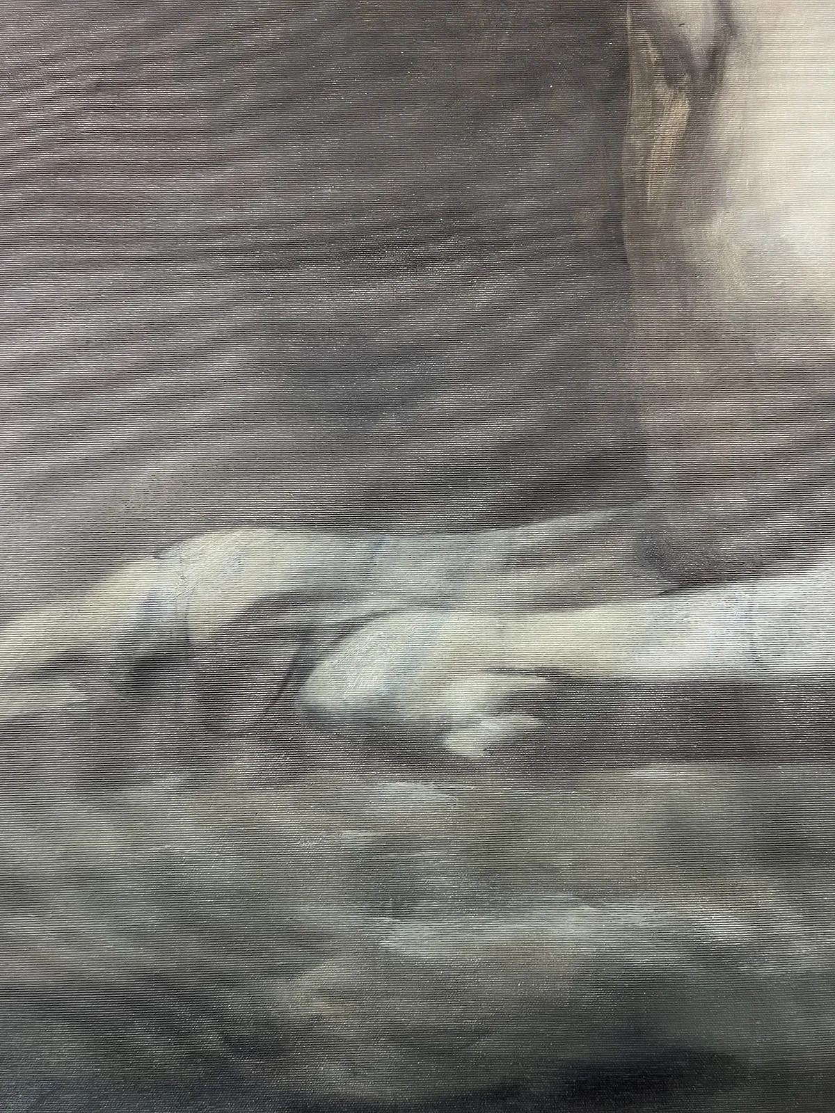Image of Reservoir by ANNA VERIKI, size: 115x85 cm , made of Oil on canvas , Painting medium, from Kyiv, part of the Horses series Photo 3 of 5.